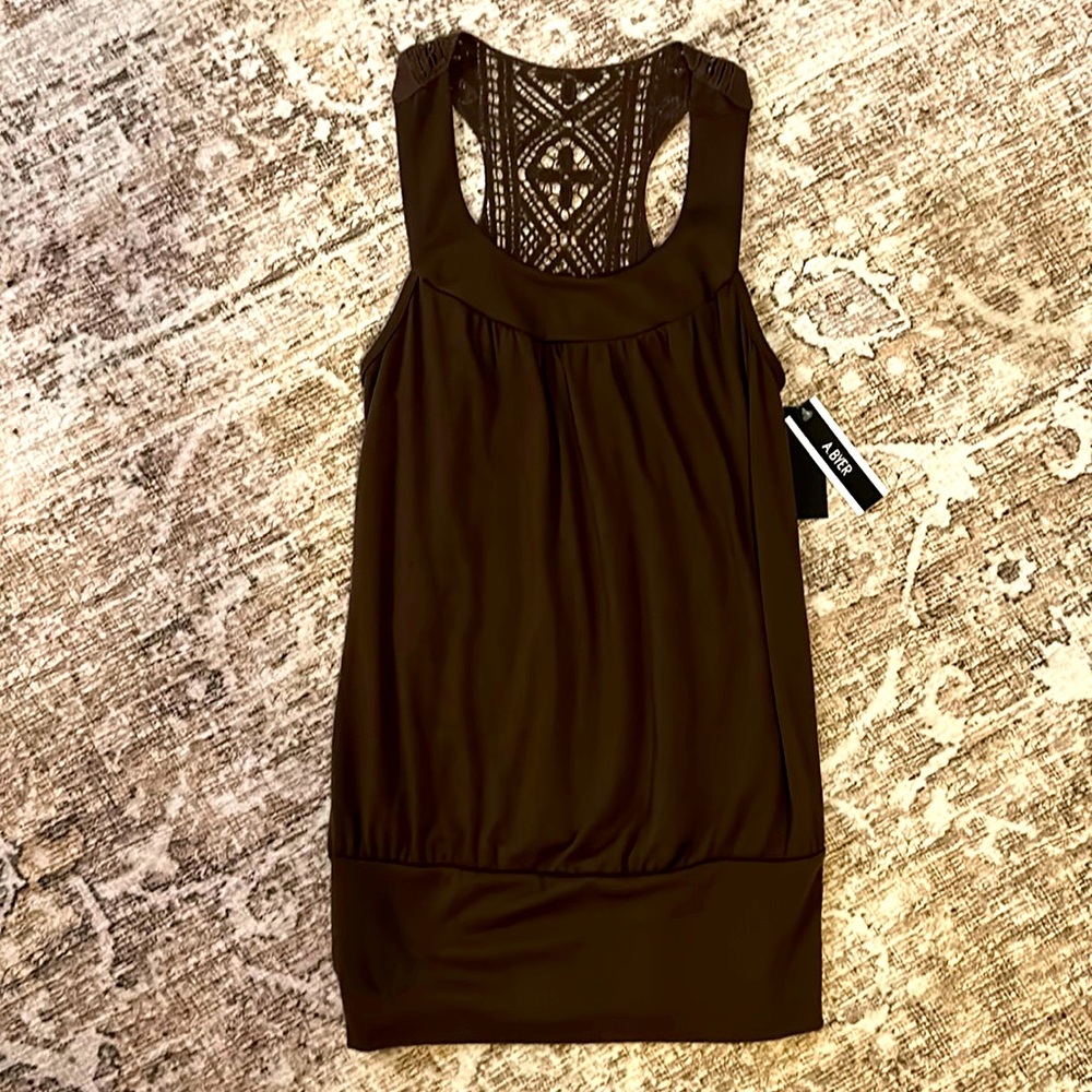 A. BYER NWT BROWN WOMENS TOP SIZE M